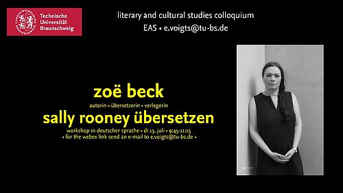 Ankündigung Gastvortrag Zoe Beck