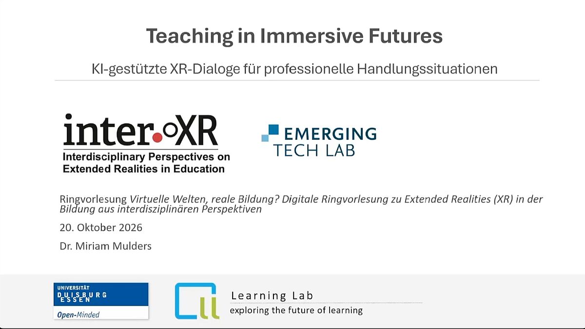 Teaching in Immersive Futures