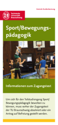 Informationen zum Zugangstest Sport/Bewegungspädagogik