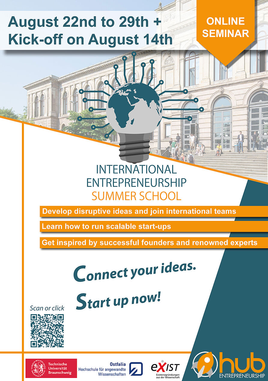 Plakat zur Ankündigung der Entrepreneurship Summer School
