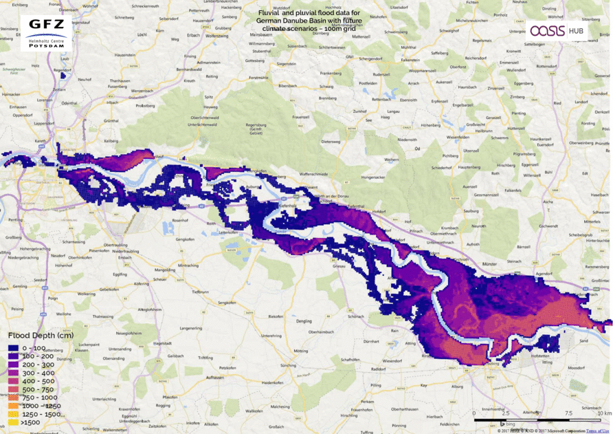 Überflutungsflächen Donau