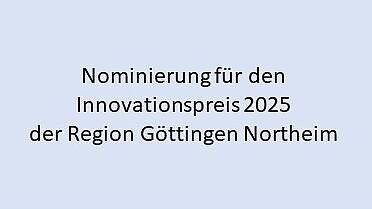 Nominierung Innovationspreis 2025