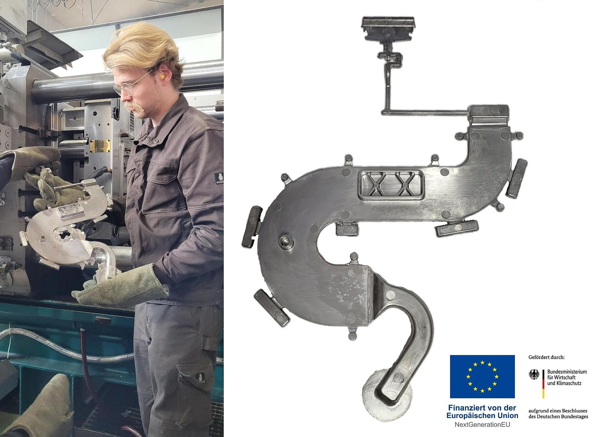 Test component flow path plate (Fließwegplatte)