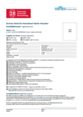 Registration form