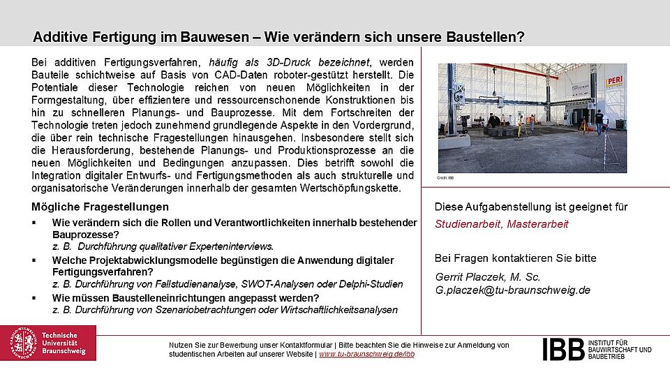 Additive Fertigung im Bauwesen – Wie verändern sich unsere Baustellen? 