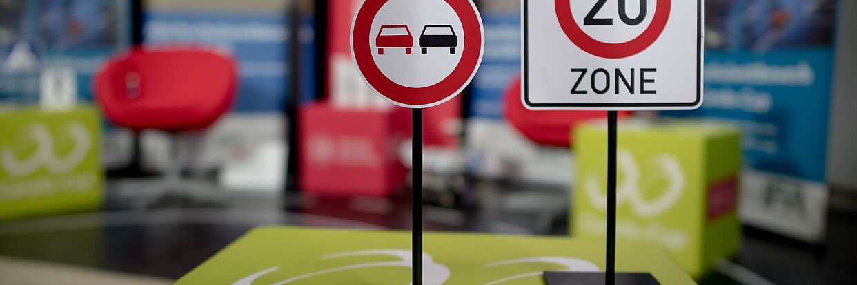 Two traffic signs from the Carolo-Cup 