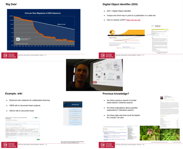 Data Literacy in Genome Research slides