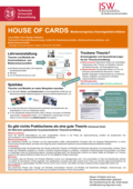 Poster vom Tag der Lehre: [HOUSE OF CARDS Medienereignisse theoriegeleitet erklären]
