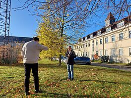 Bilder von den Dreharbeiten im IGP