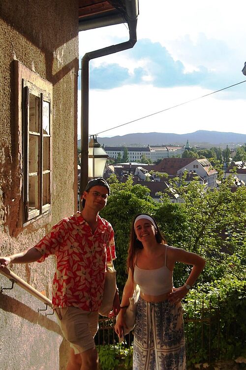 Hier seht ihr uns beide - Matice und Zoe