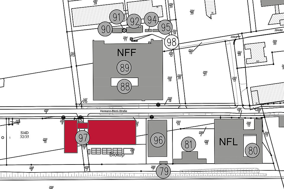 Lageplan Gebäude 9997