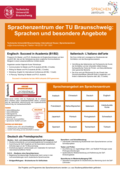 Poster vom Tag der Lehre: [Sprachenzentrum der TU Braunschweig]