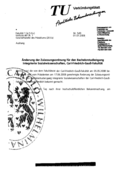 Änderung der Zulassungsordnung für den Bachelorstudiengang Integrierte Sozialwissenschaften 2008