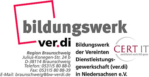 Logo of the Bildungswerk Verdi