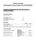 Wahlergebnis der Hochschulwahlen für den Fakultätsrat 1