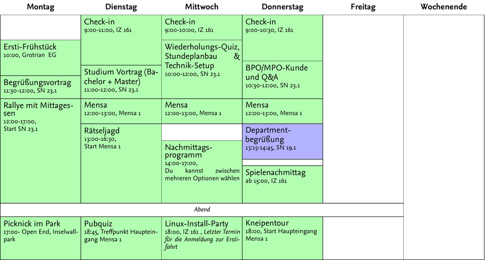 Stundenplan