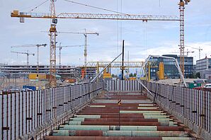 Tube construction site