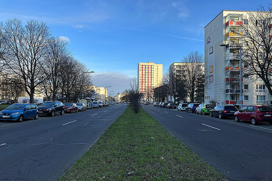 Die Umgestaltung der Jakobstraße in Magdeburg bildete einen der inhaltlichen Schwerpunkte des Entwurfs für die Studierenden. 
