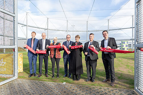 Einzigartiges Drohnen-Testfeld in Braunschweig eingeweiht