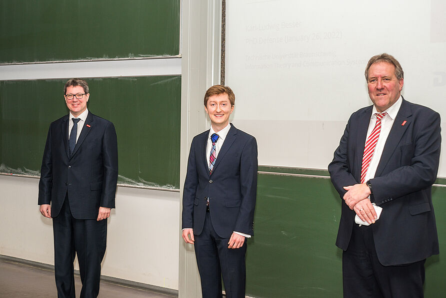 Foto Prof. Jorswieck, Karl Besser, Prof. Kürner
