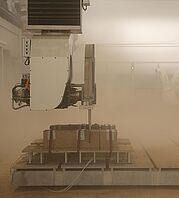 Sawing of test specimen