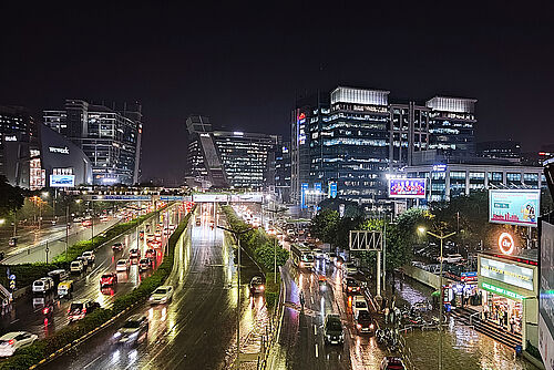 Bericht aus Delhi. Das Büroviertel Cyber City in Gurgaon.