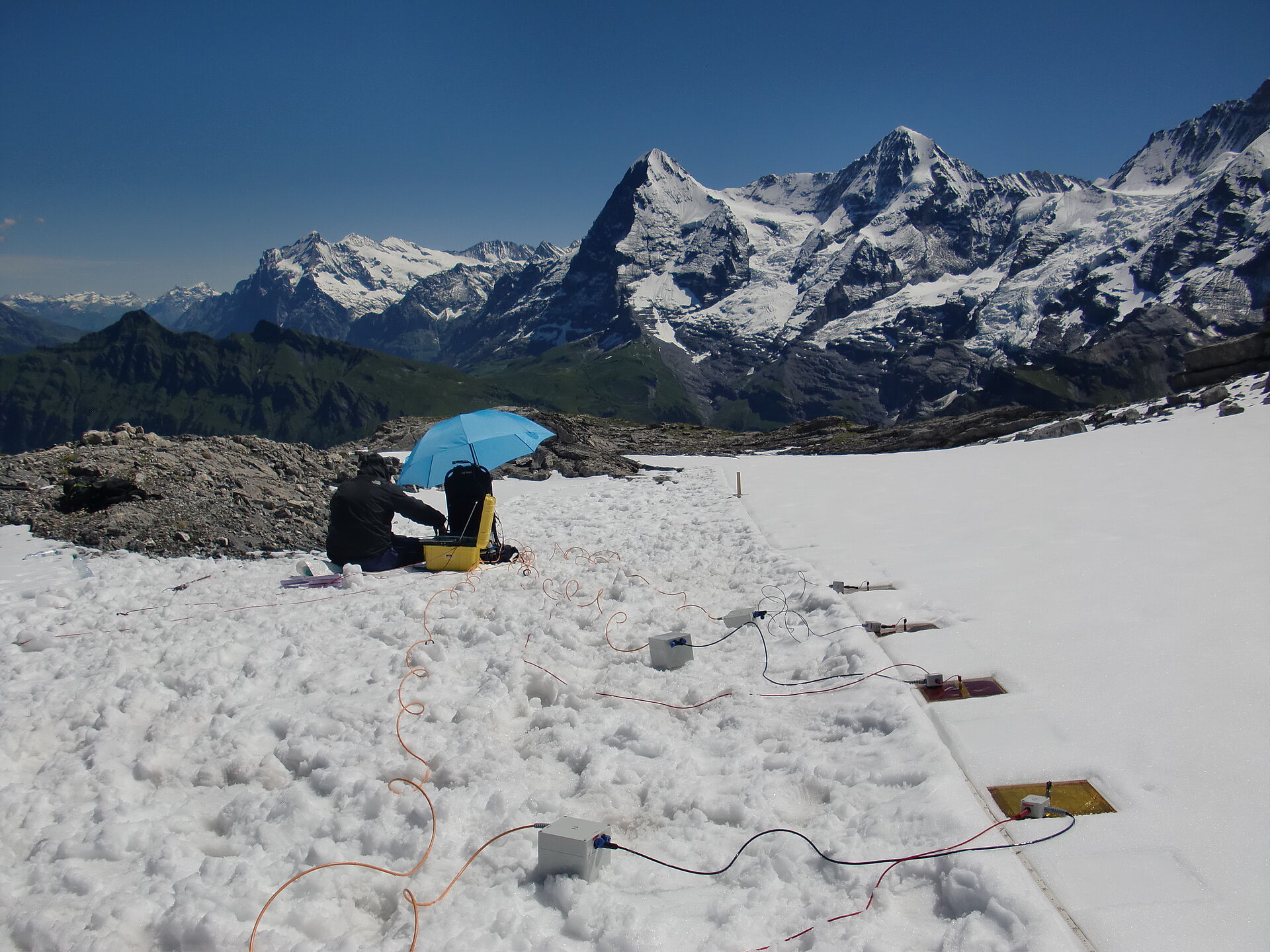 Kapazitive Geoelektrik am Schilthorn in den schweizer Alpen