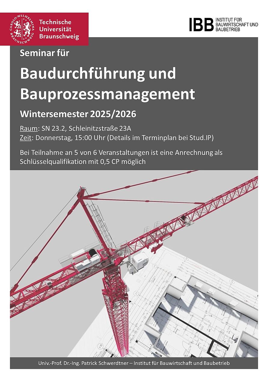 Seminar für Baudurchführung und Bauprozessmanagament