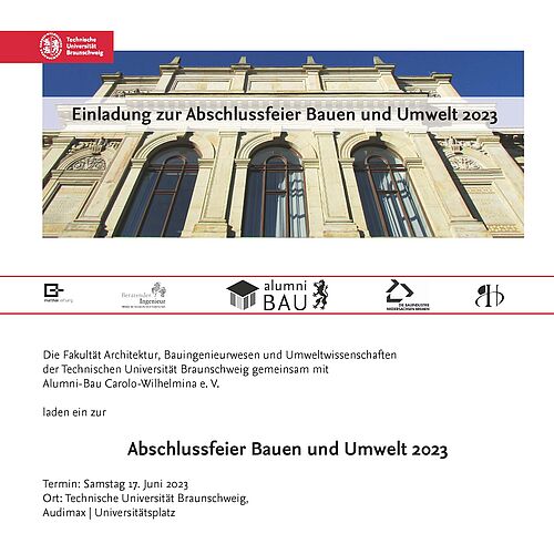 Abschlussfeier Bauen und Umwelt 2023