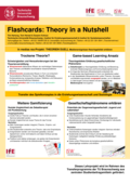 Poster vom Tag der Lehre: [Flashcards: Theory in a Nutshell]
