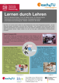 Poster vom Tag der Lehre: [Lernen durch Lehren]