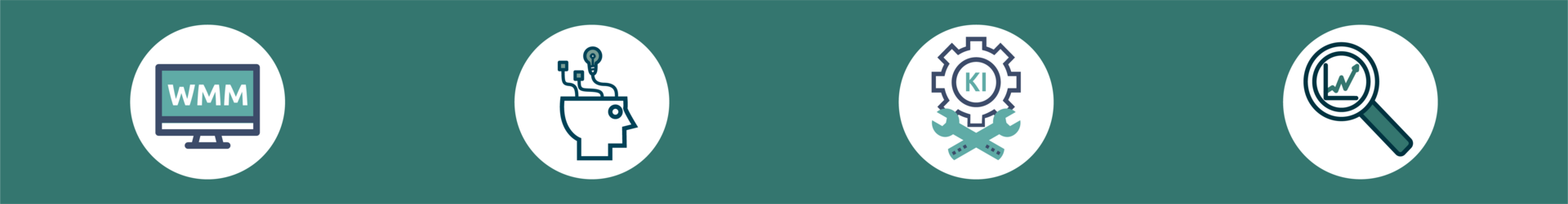 Banner mit Icons für Lehrveranstaltungen