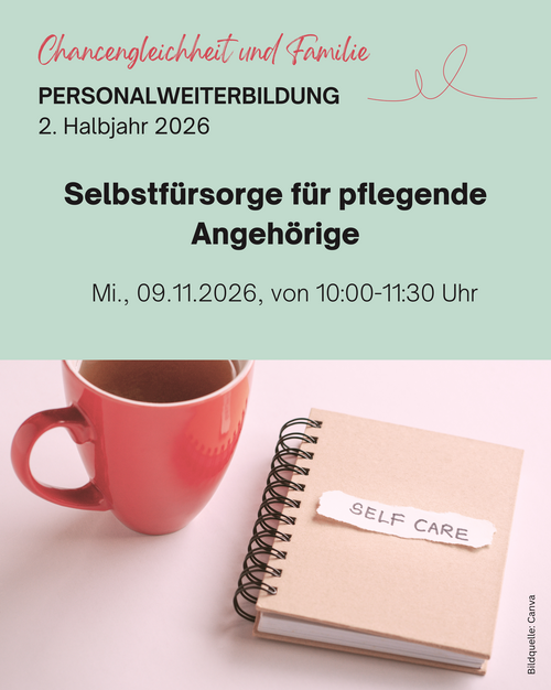 Ankündigung Vortrag Selbstfürsorge 