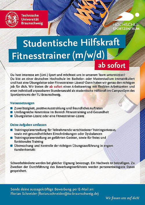 Stellenausschreibung CampusGym