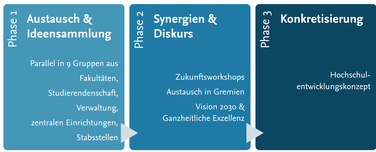 Schema der Projektphasen
