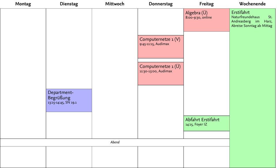 Stundenplan