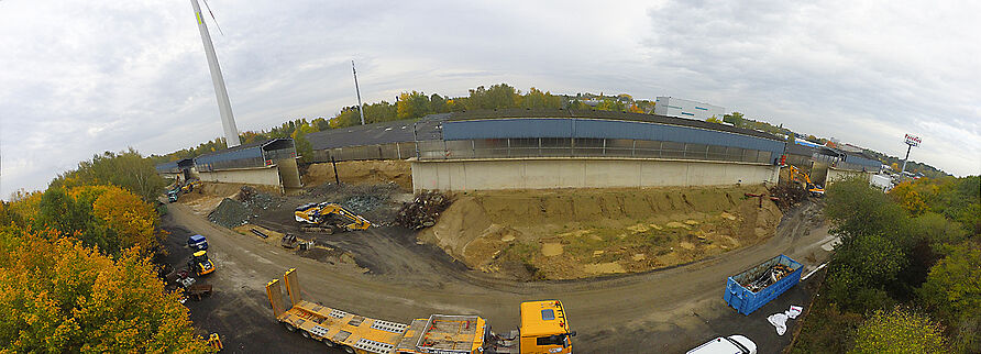 Panorama der Baustelle