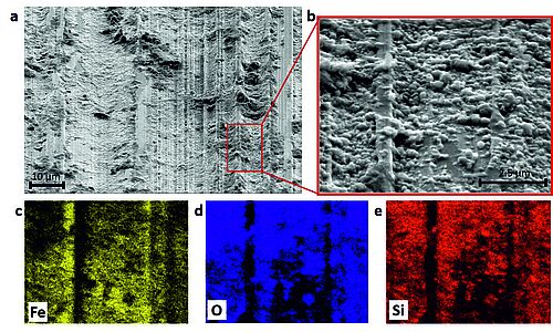 100Cr-Werkstück mit SiO2 Nanopartikeln