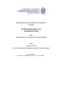 [Translate to English:] Besonderer Teil der Prüfungsordnung Bachelor Elektrotechnik vom 10. Juli 2009