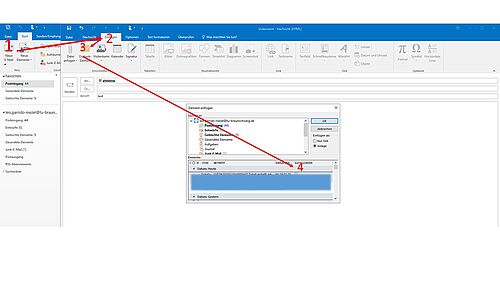 Anleitung E-mails im Anhang versenden