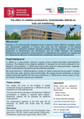 The effect of volatiles produced by Clostridioides difficile on host cell metabolism
