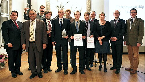 Preisträger und Jury des Entrepreneurship Awards 2013