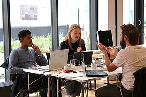 Gruppenarbeit bei der Summer School