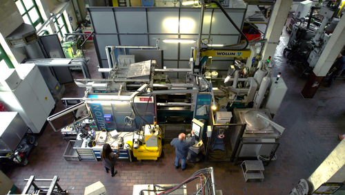 Aerial view of the Institute's die casting cell