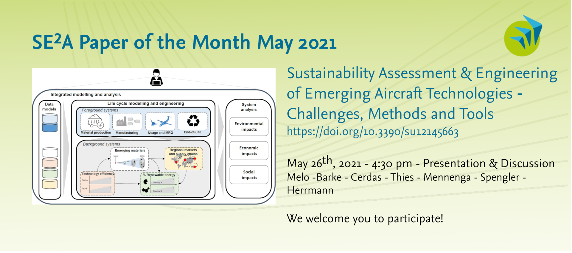 SE²A Paper of the Month May 2021 