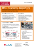 Poster vom Tag der Lehre: [EEGa – Engineering Escape Game]