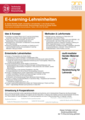 Poster vom Tag der Lehre: [E-Learning Lehreinheiten]