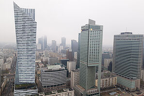 Wolkenkratzer in Warschau.