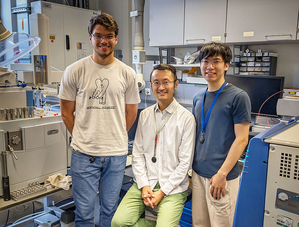 Foto der Arbeitsgruppe von Dr. Wei He