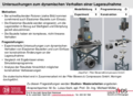 Untersuchungen zum dynamischen Verhalten einer Lageraufnahme